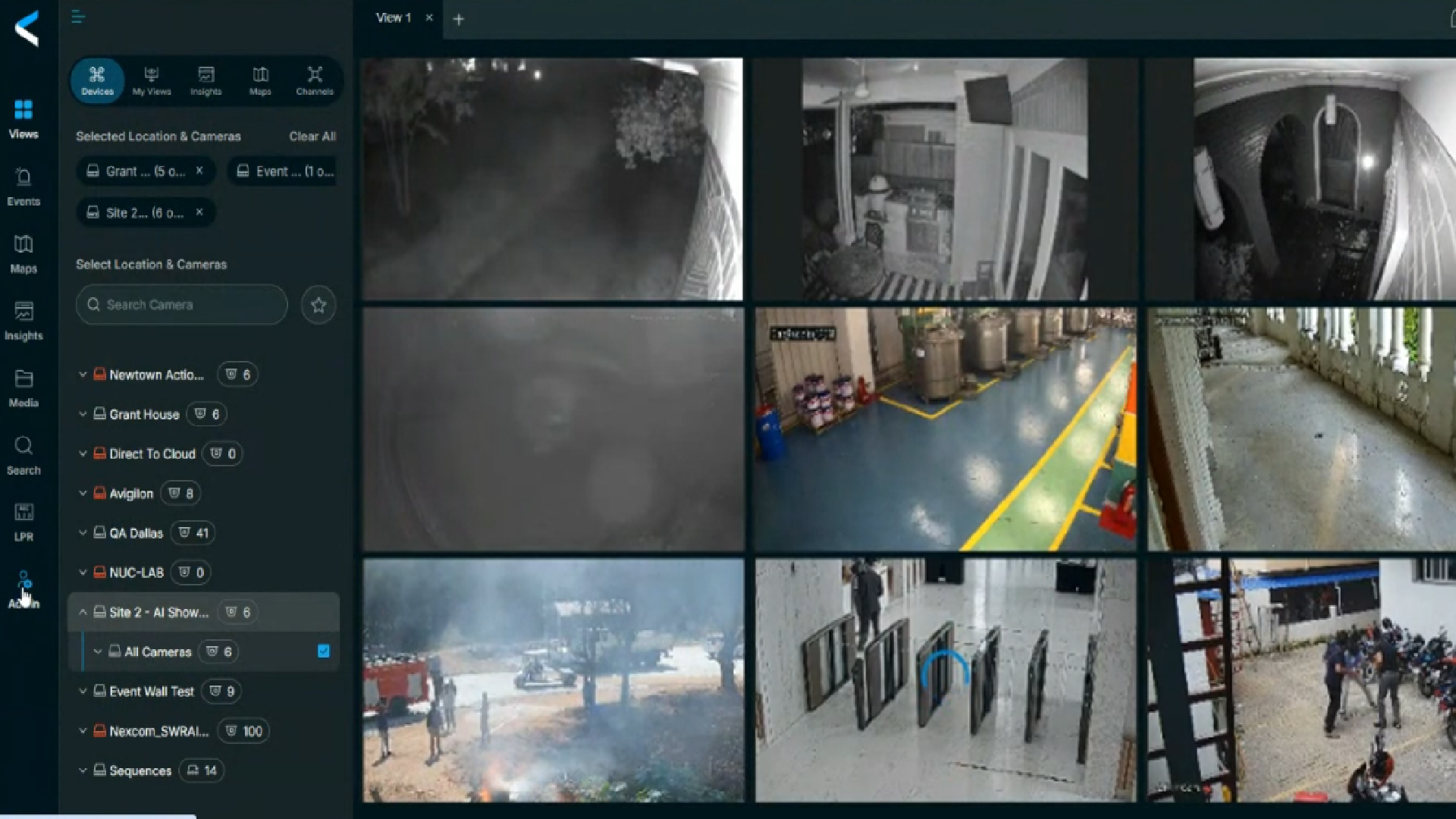 VSaaS platform enabling cloud-based video surveillance and AI video analytics